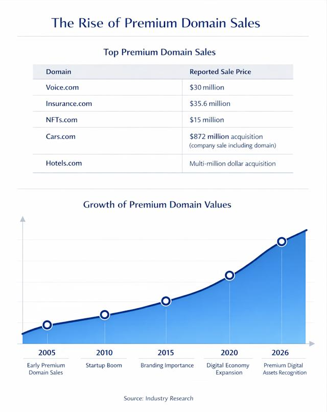 Growth of Premium Domains